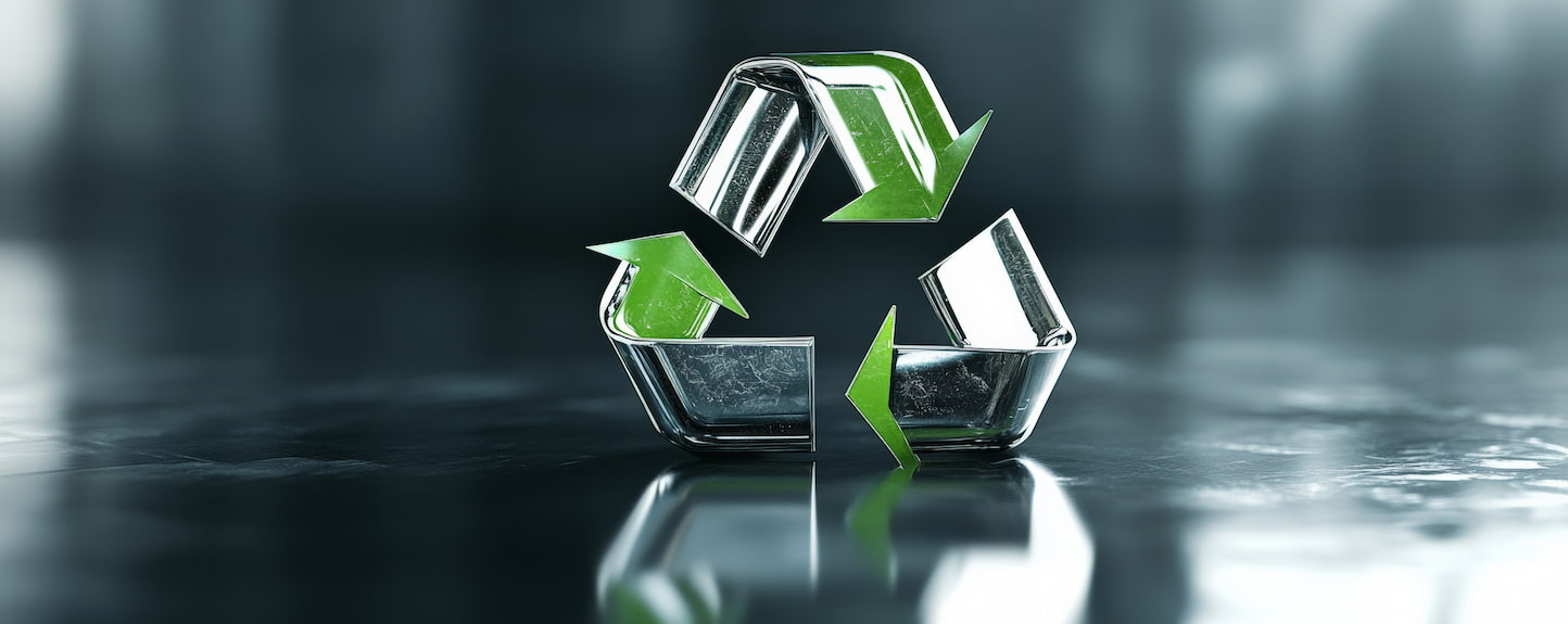Metais reciclados